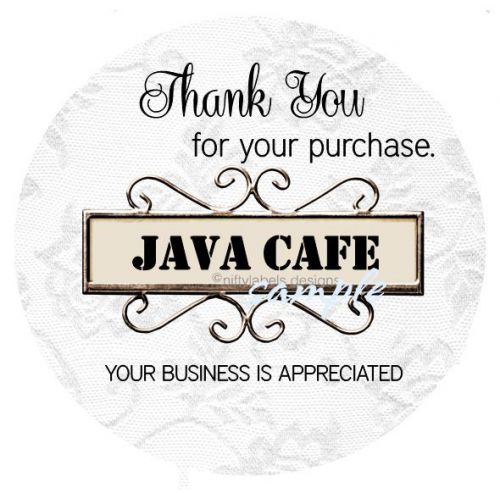 CUSTOMIZED BUSINESS THANK YOU STICKER LABELS  - SHROLL SIGN #22