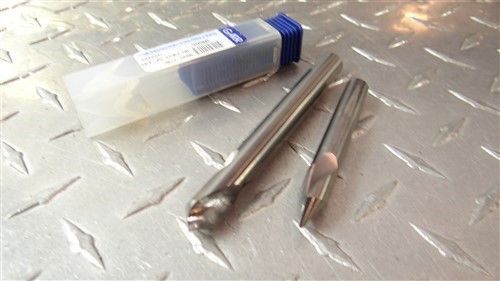 PAIR OF SOLID CARBIDE SPOTTING DRILLS 3/8&#034;-60° TO 7/16&#034;-90° GARR