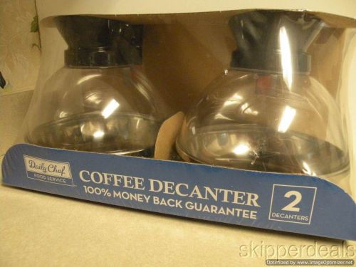 Daily chef food service 2 coffee decanters 60 oz. 10-12 cups brand new for sale