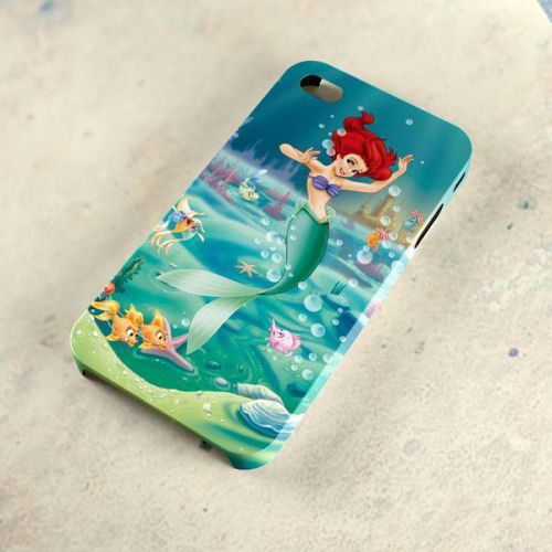 Ariel Little Mermaid Cute Face Apple iPhone iPod Samsung Galaxy HTC Case