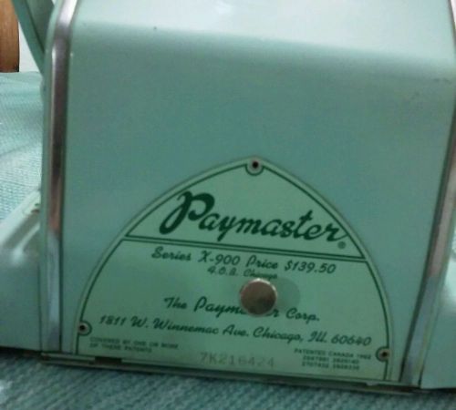 VINTAGE-PAYMASTER SERIES X-900 7K216424 2962 model