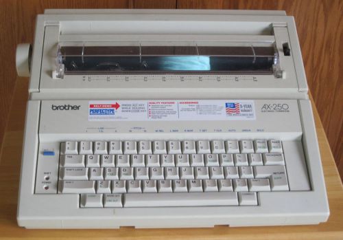 Brother AX-250 Electronic Typewriter with Extra Cassette Tape and Daisy Wheel