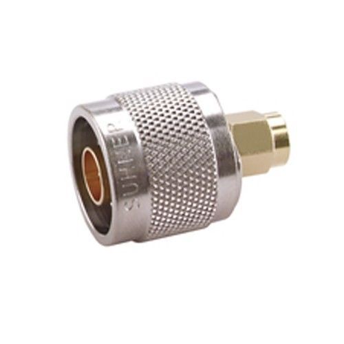 1x huber suhner n male to sma male adaptor connector 32n-sma-50-1 ne for sale