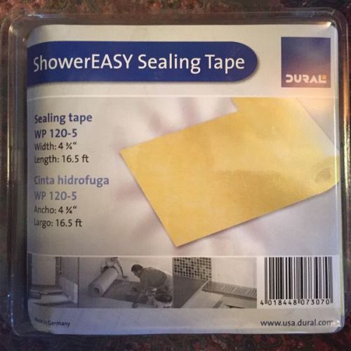 DURAL SHOWEREASY WATERPROOFING SEALING TAPE 4 3/4” X 16.5’ WP 120-5 MADE GERMANY