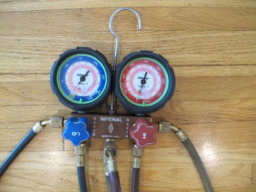 Hilmor Gauge  Imperial  Manifold Made in USA  Set w/ 60&#034; HOSES R410A