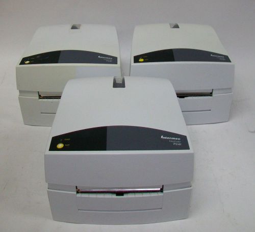 Lot of 3 intermec easycoder pc41 label thermal printer for sale