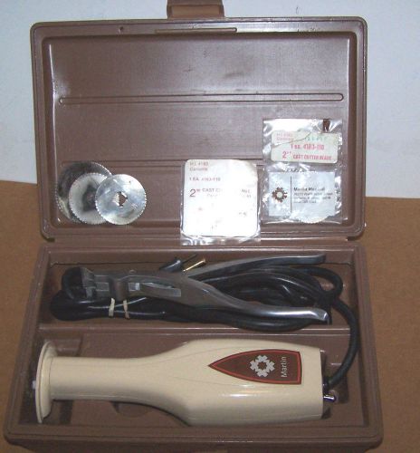Martin medical orthopedic cast cutter 4183-106 hr1 4181 &amp; spreader tool &amp; case for sale