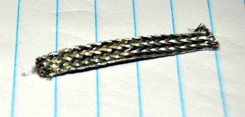 COPPER BRAID 0.25 INCH WIDE, TIN-LEAD COATED - 25 FOOT LENGTHS