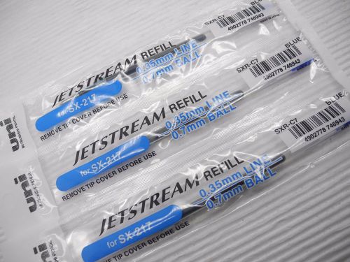 3 refill UNI-BALL SXR-C7 0.7mm ballpoint pen only refill for Jetstream pen Black