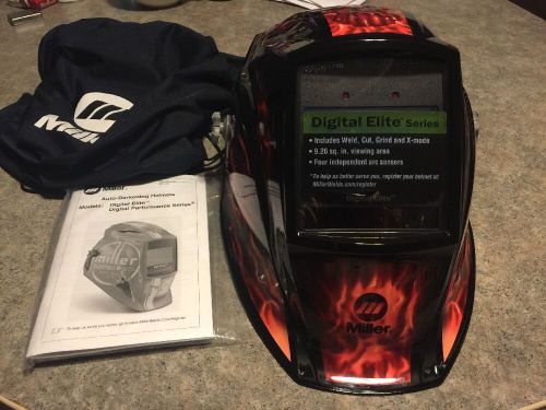 Miller 257217  digital elite series auto darkening welding helmet for sale