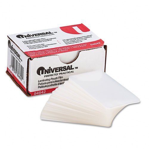 Universal Products/Universal Clear Laminating Pouches, 5 mil, 2 1/4 X 3 3/4