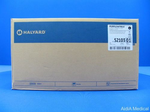 Halyard Large Purple Nitrile Sterile Powder-Free Exam Glove - New in Box