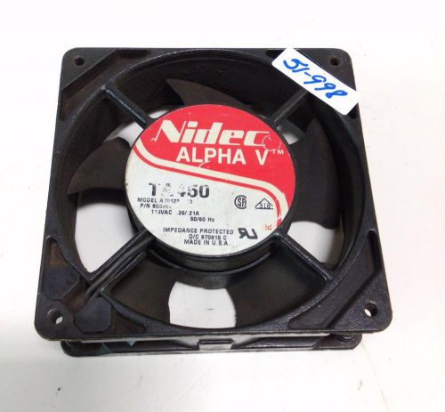 NIDEC ALPHA V TA450 115VAC .26/.21A FAN 930402