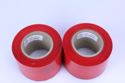 New lot of 2 stego tape adhesive roll by stego 180 feet/roll 3.75&#034; wide red for sale
