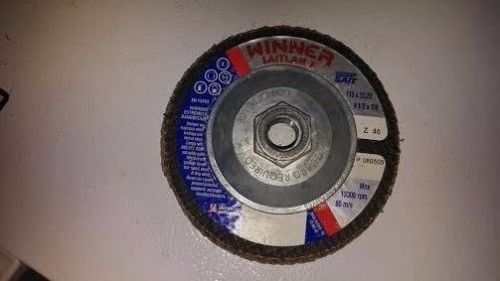 SAIT Thread Arbor Flap Disc 80grit 4-1/2 &#034; X 7/8&#034;