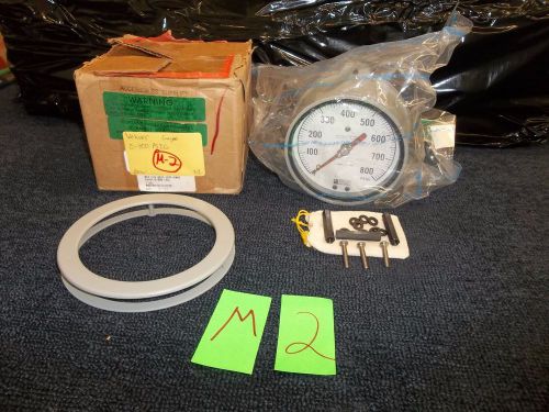 Weksler k monel dual bourdon gauge 0-800 psi military inspection 6&#034; aluminum for sale