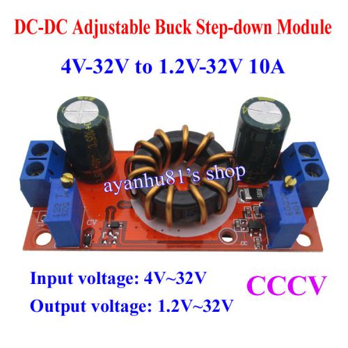 Dc-dc 10a 4-32v to 1.2v-32v adjustable cvcc buck step-down power supply module for sale
