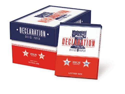 Declaration High Quality Office Paper #20 8.5x11, white, Carton(10 reams)