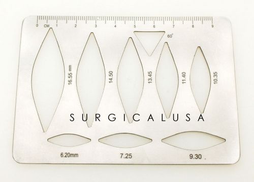 Surgical Template Guide for outlining NEW SurgicalUSA Instruments
