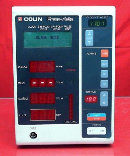 Colin Press-Mate BP-8800C Blood Pressure Pulse Monitor (POWER TESTED)