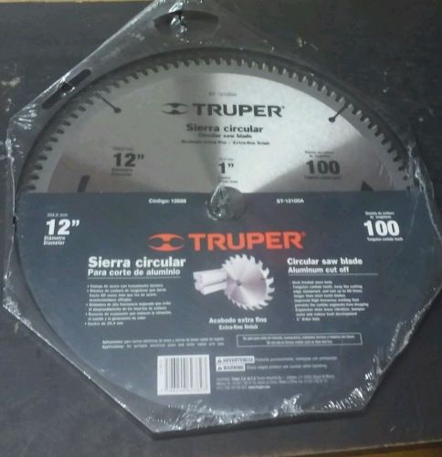 TRUPER ST-12100A CIRCULAR SAW BLADE ALUMINUM CUT OFF 12&#034; 100 TEETH