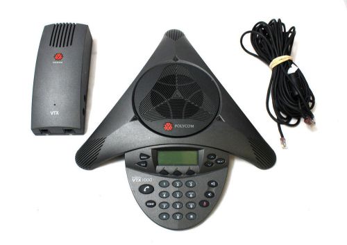 PolyCom SoundStation VTX 1000 Conference Phone w/ Power Module [Ref C]