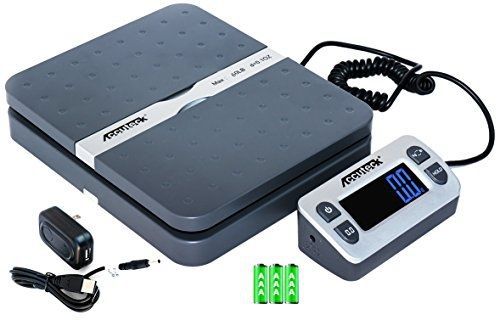 Accuteck shippro 110lbs x 0.1 oz. digital shipping postal scale, gray for sale