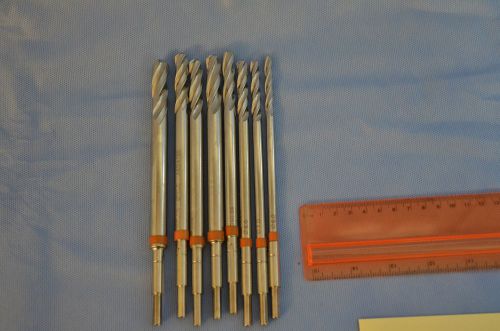 Synthes, Set of Large Cannulated Quick Coupling Drill Bits, 6mm to 12 mm, 360.01