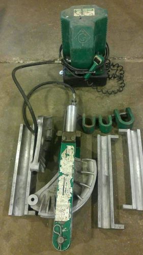 Greenlee flip top bender w/ hydraulic pump and a gator by greenlee 18v makita for sale