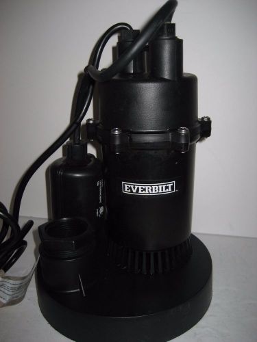 Everbilt SBA025BC 1/4 HP Submersible Sump Pump with tether