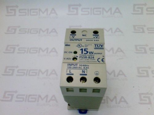 Idec PS5R-B24 Power Supply Input:50/60 Hz 100-240VAC Output: 24VDC 0.6A