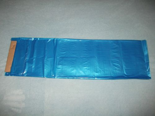 poly newspaper bags, 700 ct. blue tint. 6 1/2&#039;&#039;x 21&#039;&#039; 0.4mil grade.