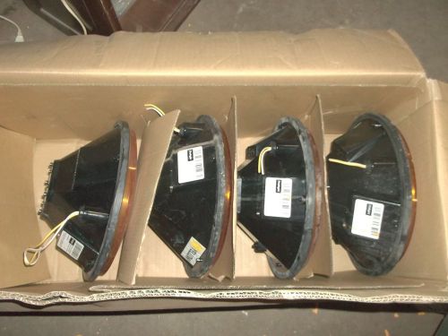 DIALIGHT 433-3230-001 LOT OF 4 120AC 12.2V YELLOW TRAFFIC LIGHT   (62)