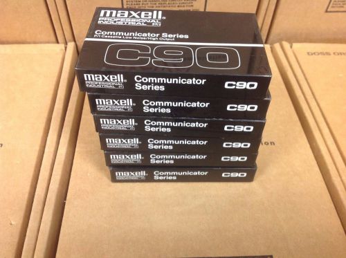 LOT OF 6 MAXELL C90 CASETTE COMMUNICATION SERIES, NEW
