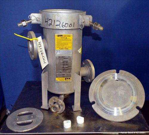 Used- parker/fulflo cartridge filter, model 35569-c276-sf6-1-2f, hastelloy c276, for sale