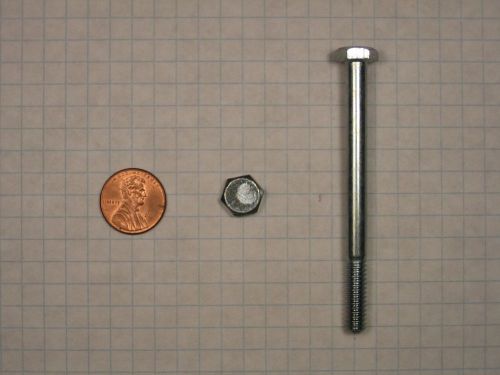 Hex cap screw #(1/4&#034;-20) x 3&#034; steel, zinc-plated, 3/4&#034; thread length for sale
