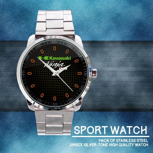 New Hot Kawasaki Ninja H2 Motorcycle Racing Logo #220 Sport Metal Watch