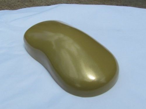 Powder coating coat paint - cream gold -1lb pack new virgin powder for sale