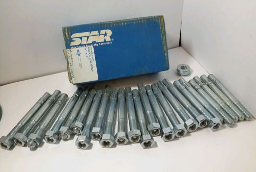 Star wedge-grip, hd/professional wedge anchors, 5/8&#034; x 6&#034;, steel, 23pk, in box for sale