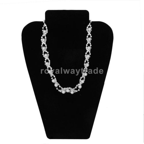 Velvet necklace chain pendant earring jewelry display bust stand showcase for sale