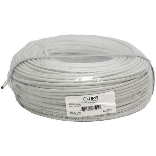 UPG 77591 CAT-6 23-Gauge Cable 500ft - White Jacket