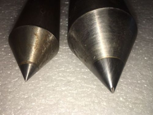 2 - dead centers w/ carbide point morse tapers #3 and #5 for sale