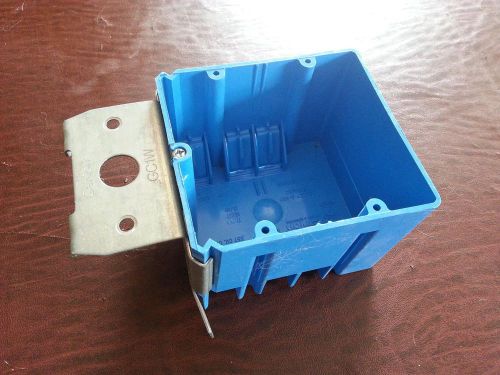 Set of 6 thomas &amp; betts b234adj electrical box, adjustable, 2 hubs for sale