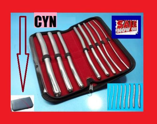 8 HEGAR DILATOR SOUNDS SET 7.5&#034;GYNO SURGICAL INSTRUMENTS              ASTM
