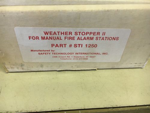 STI 1250 NIB WEATHER STOPPER II FOR MANUAL FIRE ALARM STATIONS SEE PICS #A17