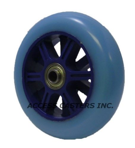 Ple-5h3 5&#034; x 1-1/4&#034; hi-elastic polyurethane on plastic wheel, 175 lbs capacity for sale