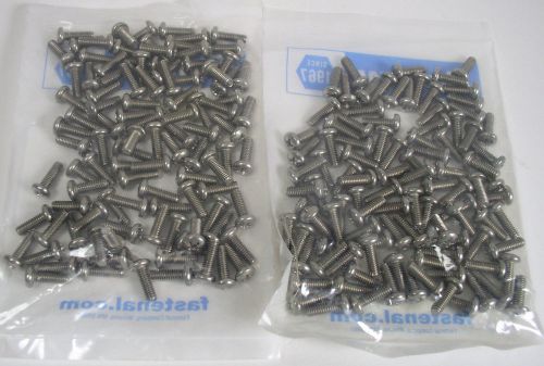 Fastenal 1172398 #8-32 x 1/2 18-8 stainless steel pan head machine screw qty 100 for sale