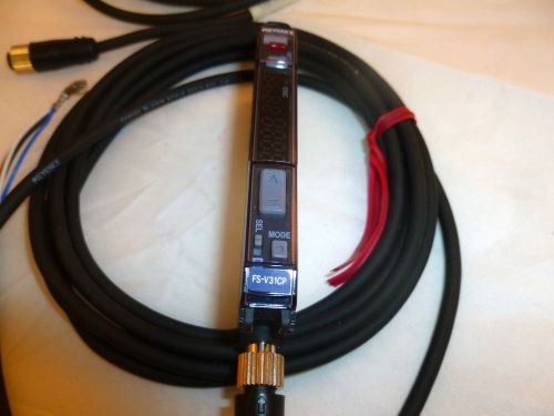 Keyence corp fs-v31cp transmitter &amp; two op73864 m8 cable assemblies, b106 for sale