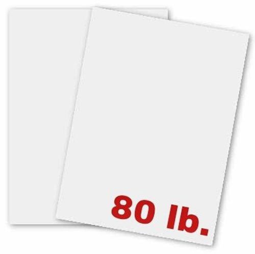 White Card Stock - 8 1/2 X 11 in 80 Lb. Smooth Cardstock - 50 Sheets