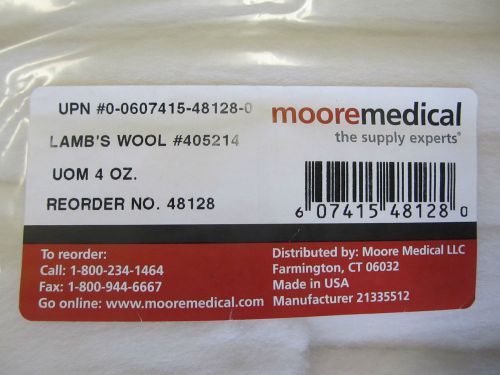 Lot of 6 Lamb&#039;s wool for cushioning and separating toes, Moore Medical P/N 48128